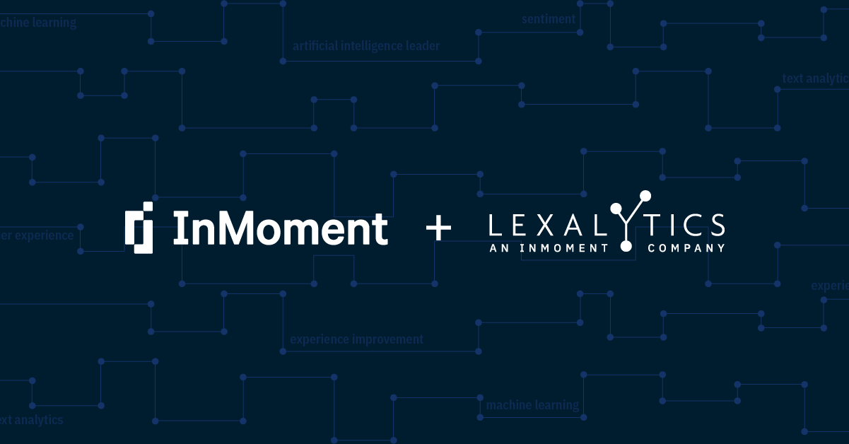 TODAY’S NEWS! Lexalytics Joins Forces with InMoment