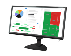 Generic NLP Dashboard on a Desktop Monitor